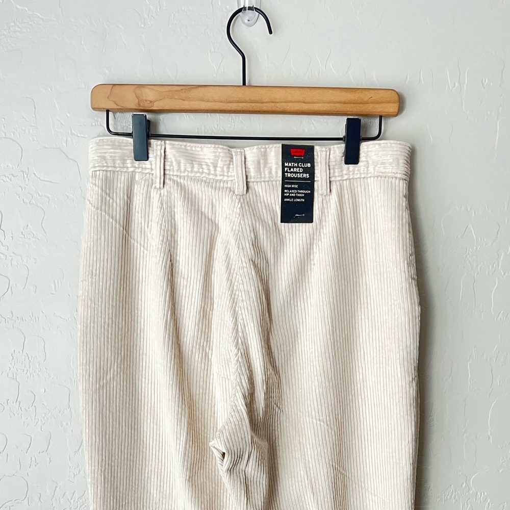 NWT Levi’s math club flared corduroy trousers pants 28 - Picture 6 of 12